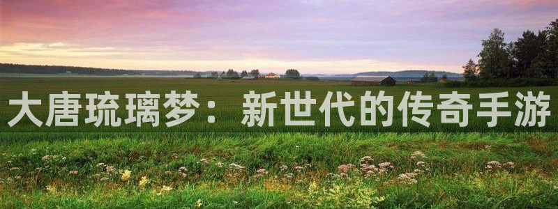 糖果派对电子：大唐琉璃梦：新世代的传奇手游
